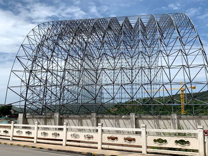 武汉山寨矿储煤棚网架